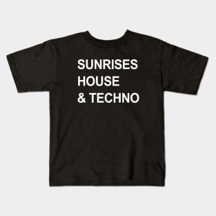 TECHNO MUSIC - collector design Ibiza party Kids T-Shirt